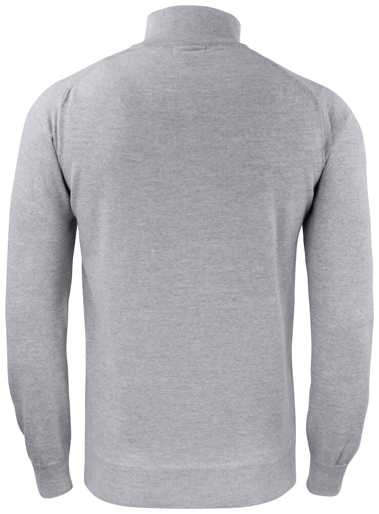NESKLÚBBURINN - Everett hálfrennd peysa (100% Merino ull) - grá - unisex stærðir