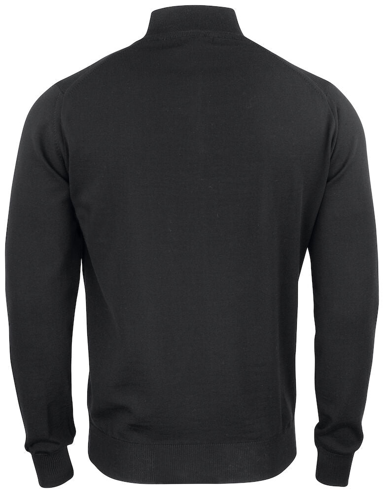 NESKLÚBBURINN - Everett hálfrennd peysa (100% Merino ull) - svört - unisex stærðir