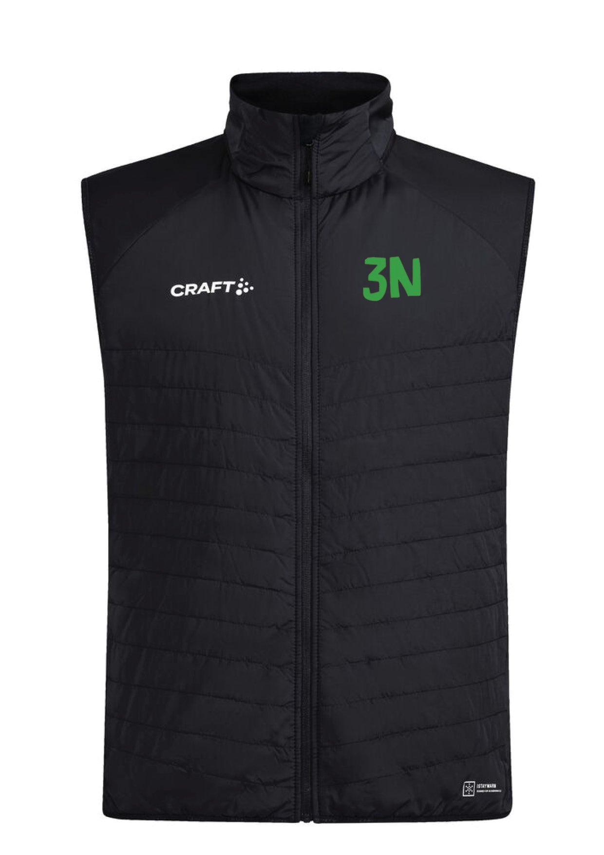 3N - Hlýtt vesti - allar stærðir - svart