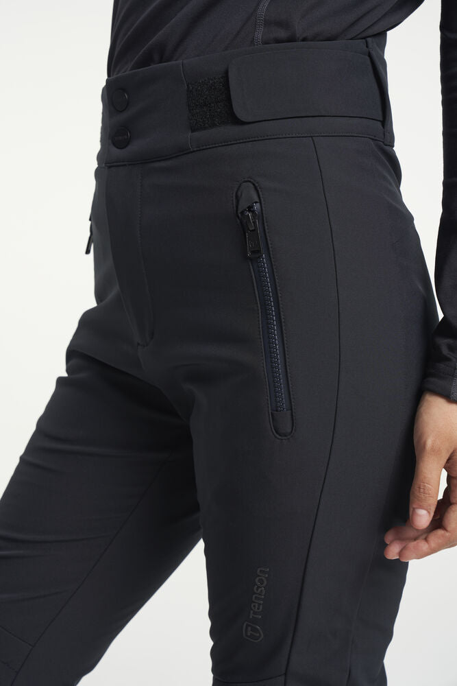 TENSON - Grace Softshell Ski Pants - Svartar - M