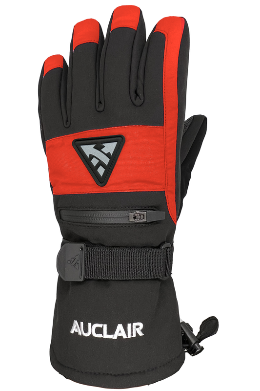 AUCLAIR - Explorer barnahanskar - svartir/rauðir