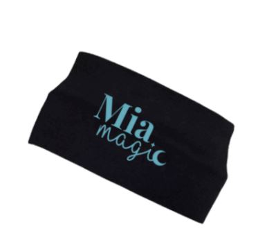 MÍA MAGIC - Eyrnaband/Hárband - svart með bláu merki