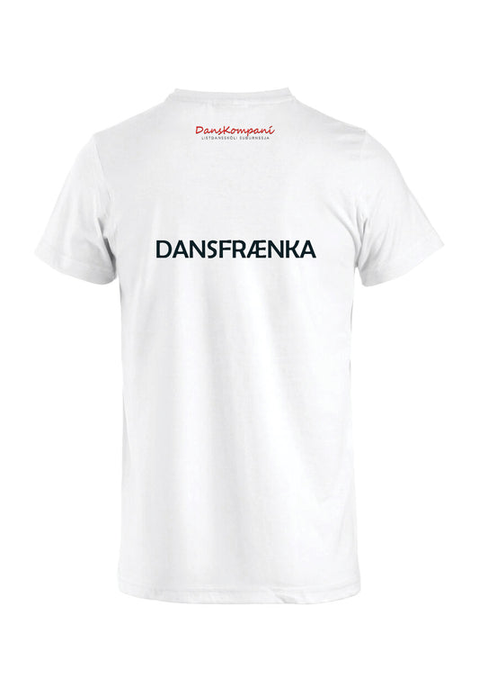 TEAM DANSKOMPANÍ - Bómullarbolur - DANSFRÆNKA - HVÍTUR - allar stærðir