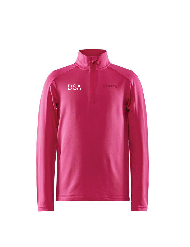 DSA - Core Gain hálfrennd hlý peysa  - bleik - barnastærðir