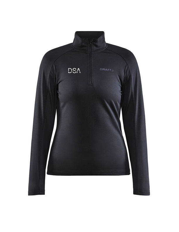 DSA - Hálfrennd hlý peysa - svört - allar stærðir