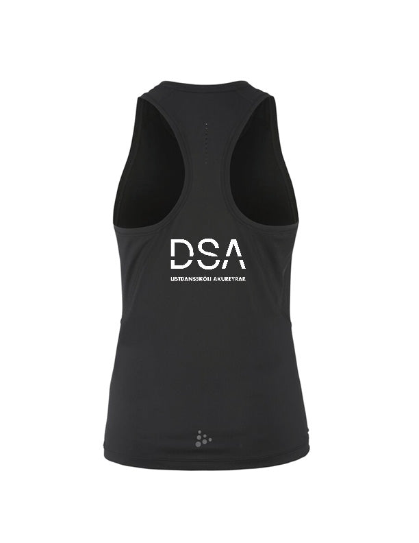 DSA - ADV Essence Hlýrabolur - svartur - dömu- og herrasnið