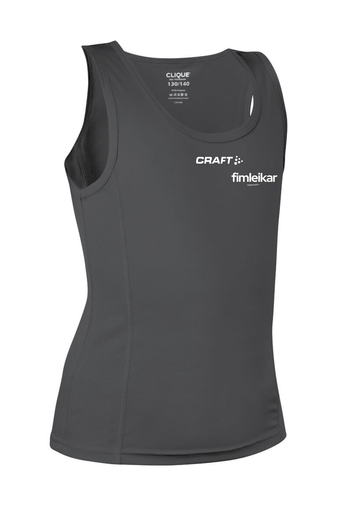 FIM UPPSVEITIR - Hlýrabolur - svartur - stærðir frá 90/100