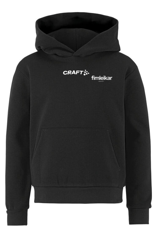 FIM UPPSVEITIR - Hettupeysa - svört - allar stærðir