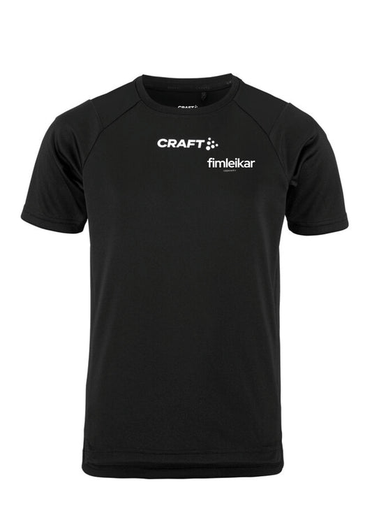 FIM UPPSVEITIR - Stutterma bolur - svartur - allar stærðir