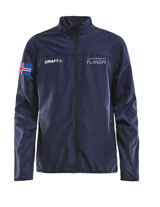 FLANDRI - Rush hlaupajakki - dökkblár - allar stærðir