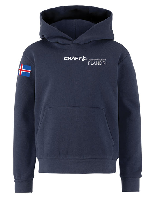 FLANDRI - Hettupeysa - dökkblá - allar stærðir
