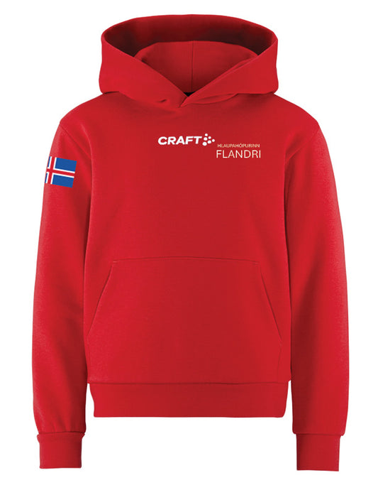 FLANDRI - Hettupeysa - rauð - allar stærðir