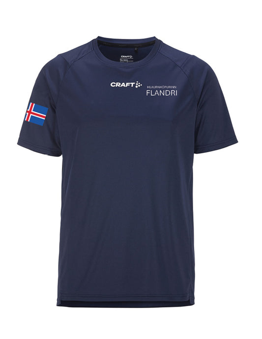 FLANDRI - Rush 2.0 stutterma æfingabolur - dökkblár - allar stærðir