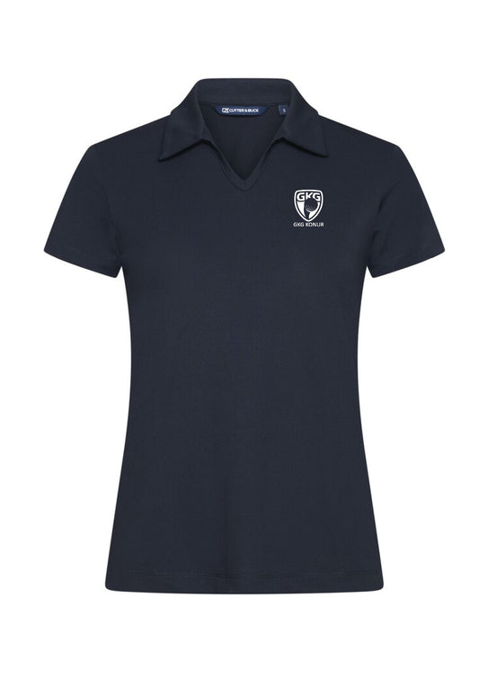 GKG - Virtue polo V-neck bolur  - dökkblár - dömusnið