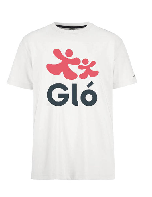 GLÓ - CRAFTbolur - hvítur -  dömu- og herrastærðir