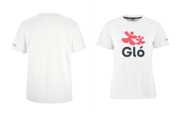 GLÓ - Bómullarbolur - hvítur - unisex stærðir