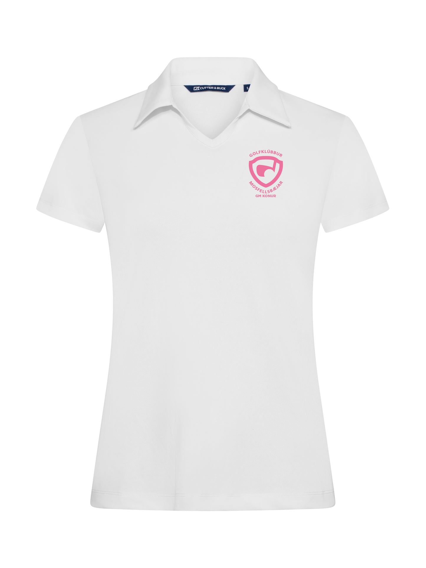 GM KONUR - Virtue polo V-neck bolur  - hvítur - dömusnið