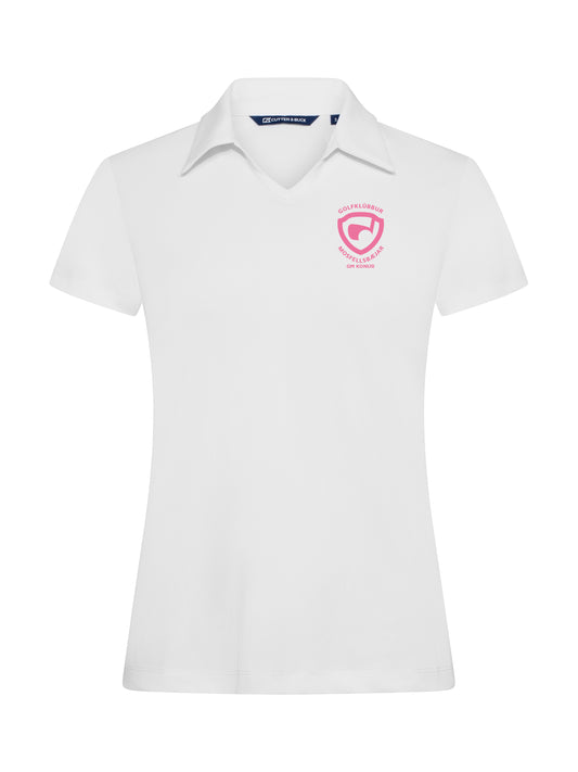 GM KONUR - Virtue polo V-neck bolur  - hvítur - dömusnið