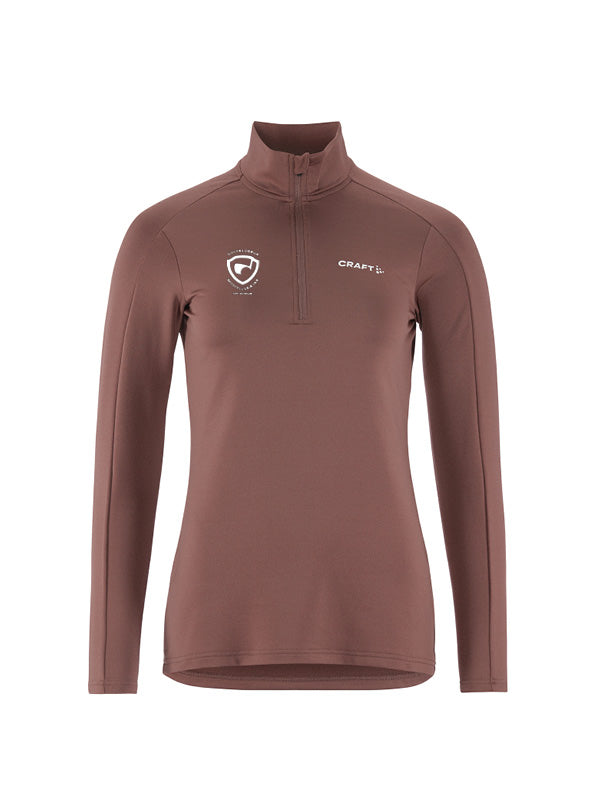 GM KONUR - Core Gain hálfrennd hlý peysa  - Rose brown - dömustærðir