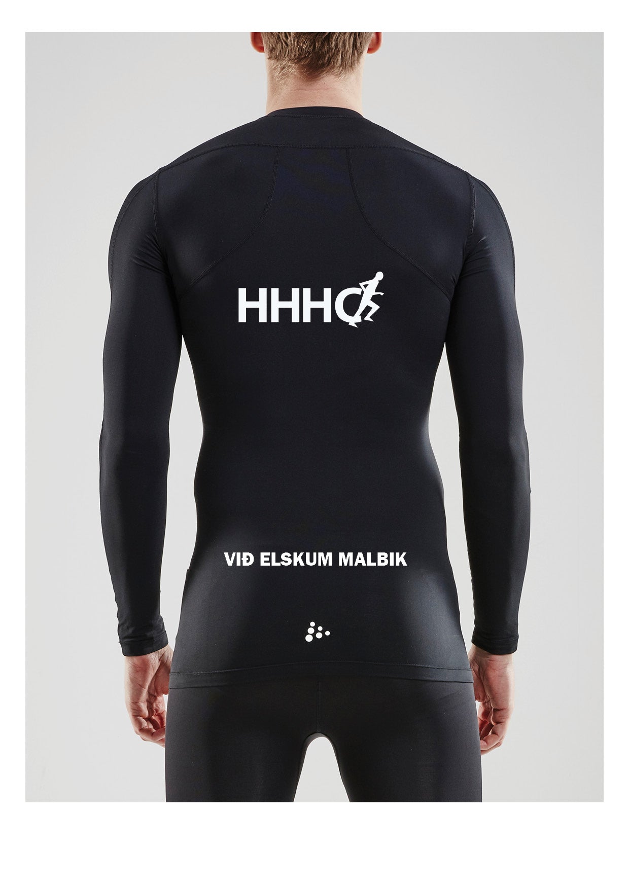 HHHC - Compression Síðerma toppur -  Unisex - Svartur