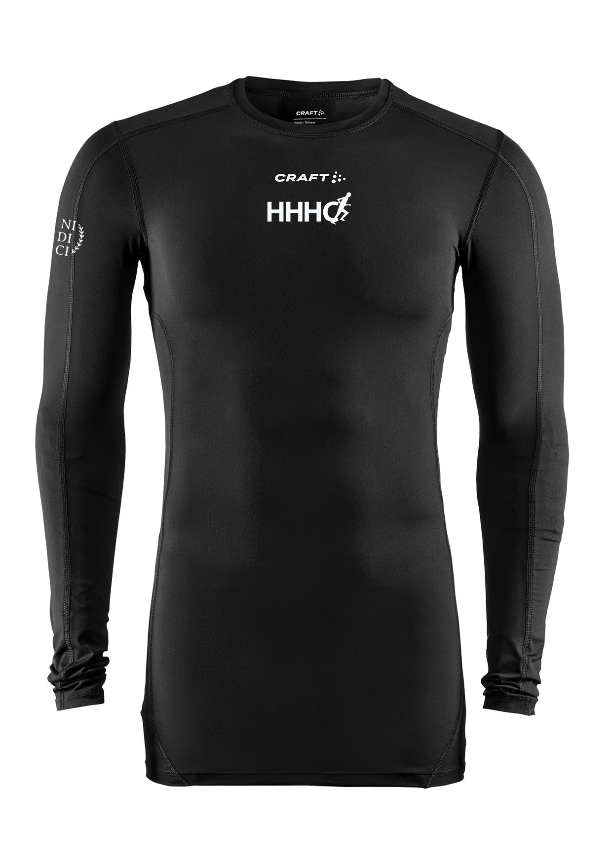 HHHC - Compression Síðerma toppur -  Unisex - Svartur