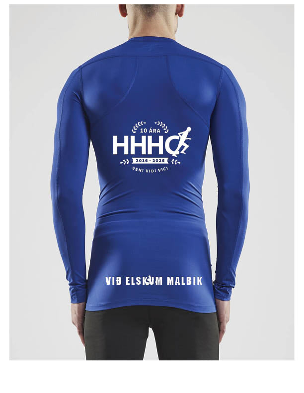 AFMÆLISÚTGÁFA - Compression síðerma bolur - blár - allar stærðir