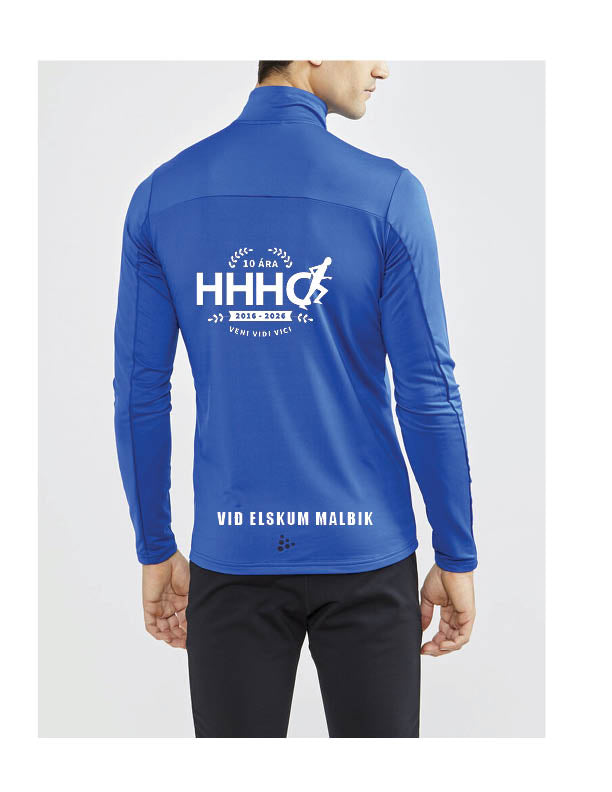 AFMÆLISÚTGÁFA - Core Gain hálfrennd peysa (hlý) - blá - dömu- og herrastærðir