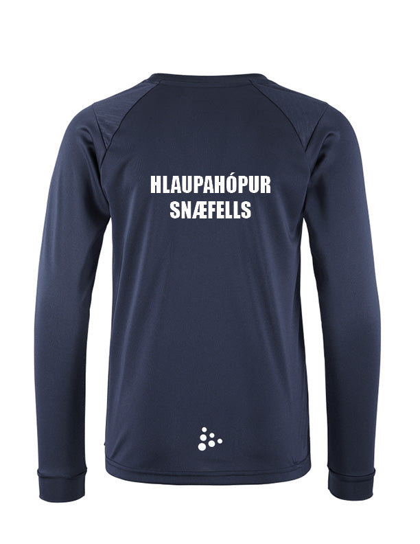 HLAUPAHÓPUR SNÆFELLS - Rush 2.0 síðerma æfingabolur - dökkblár - allar stærðir