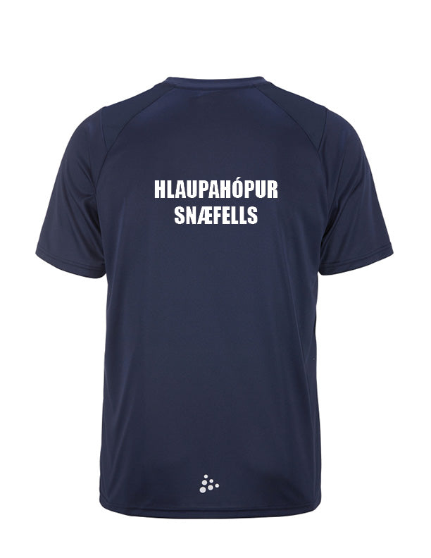 HLAUPAHÓPUR SNÆFELLS - Stutterma bolur - dökkblár - allar stærðir
