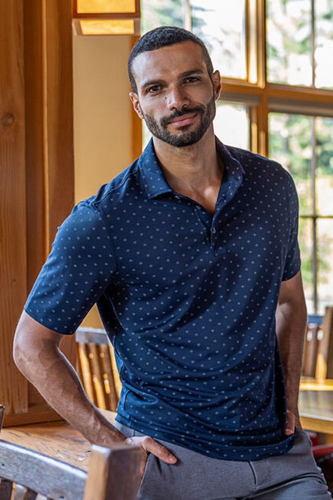 Virtue pólóbolur - dökkblár - herrasnið