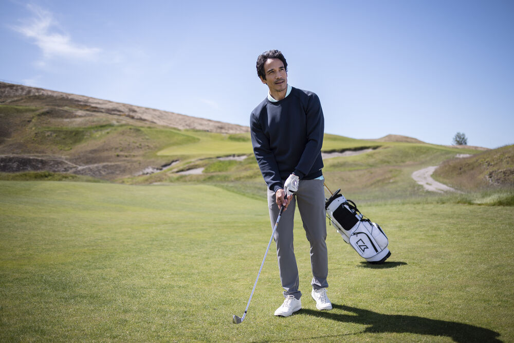 New Salish golfbuxur - herrastærðir - gráar