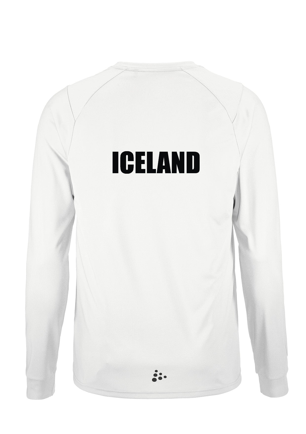 ÍSS - Síðerma bolur - hvítur - allar stærðir