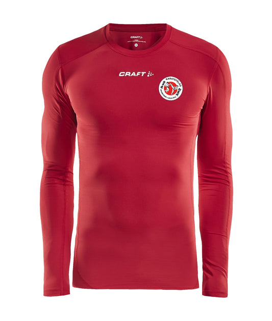 Karatefélag Akureyrar - Síðerma compression bolur - Rauður