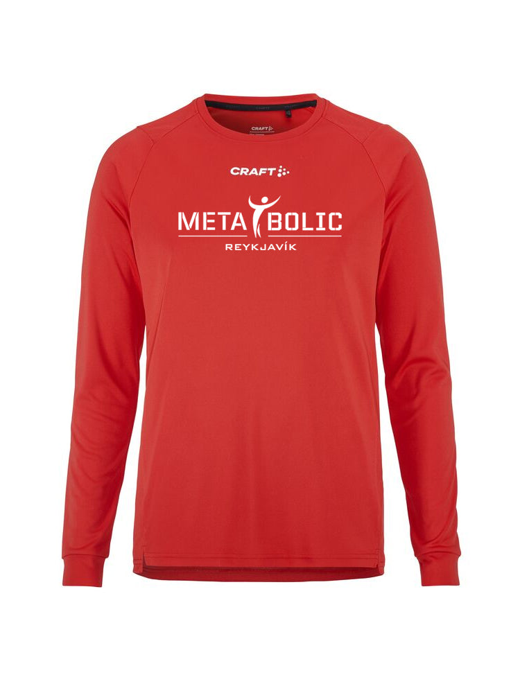 METABOLIC Síðerma Bolur - Rauður