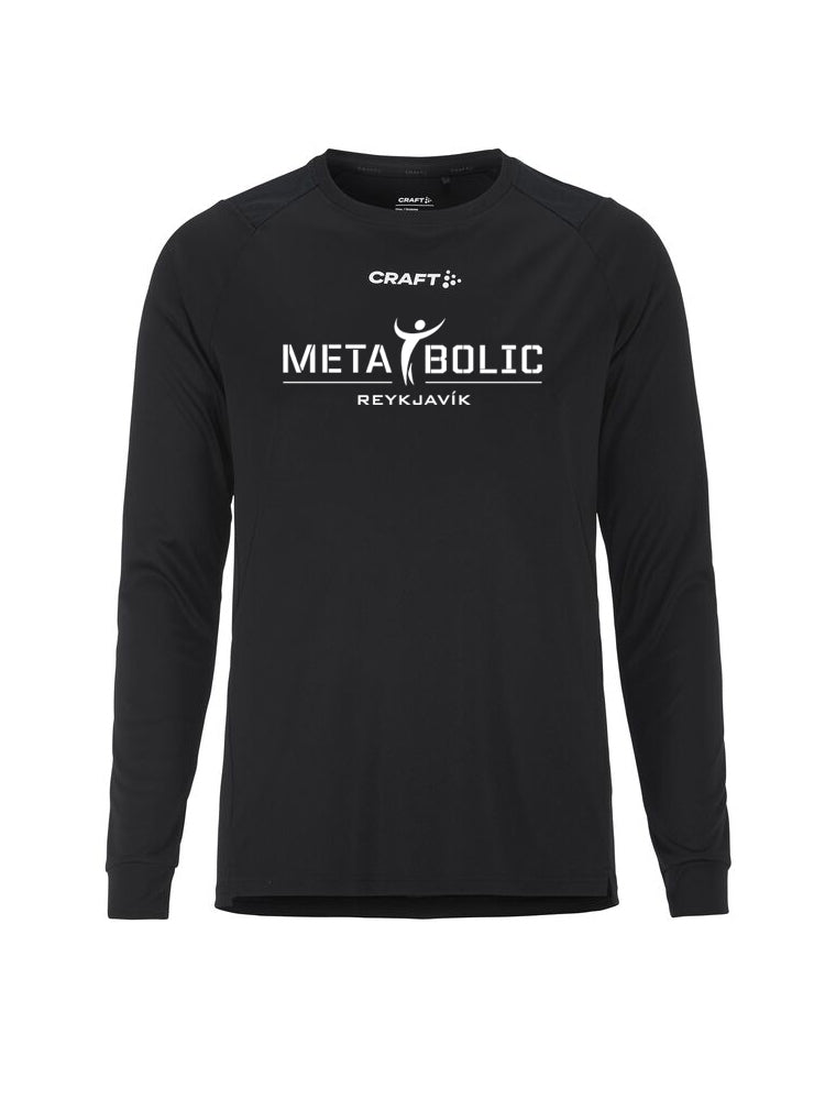 METABOLIC Síðerma Bolur - Svartur