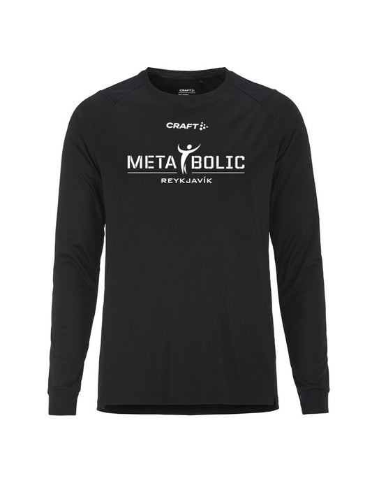 METABOLIC Síðerma Bolur - Svartur