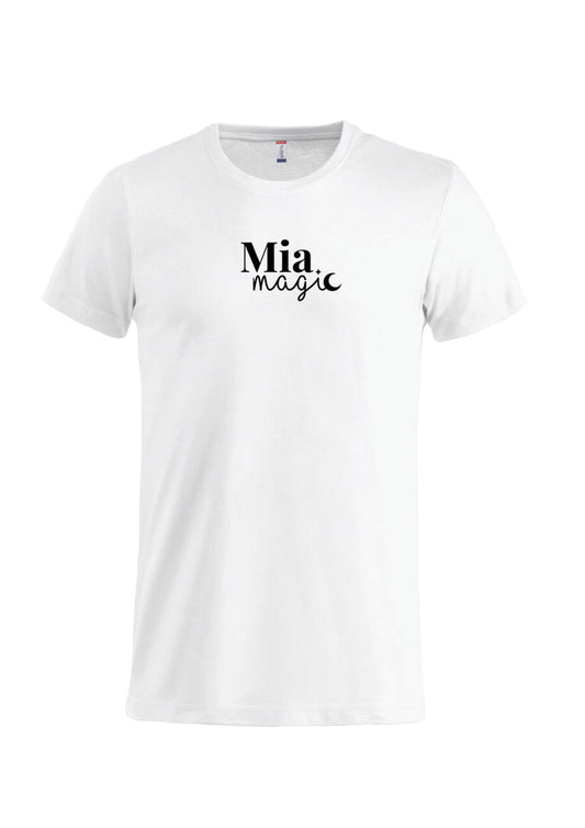 MÍA MAGIC - Stutterma bómullarbolur - hvítur - allar stærðir