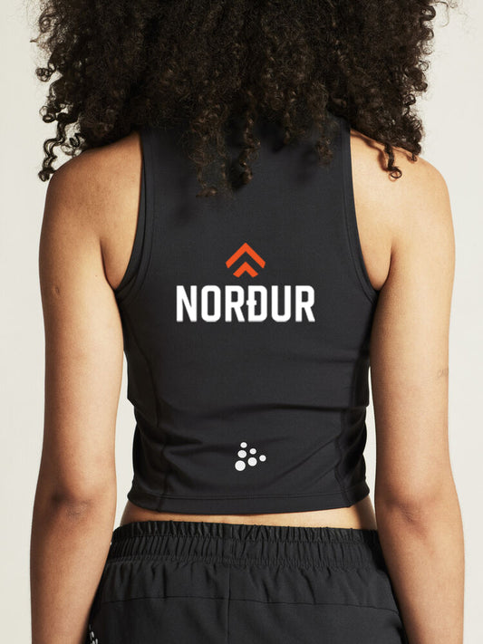 NORÐUR Rush 2.0 Crop Hlýrabolur - Svartur