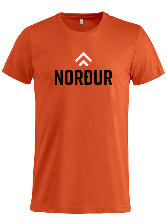 NORÐUR Crossfit - Bómullarbolur - Appelsínugulur - Barna & Unisex