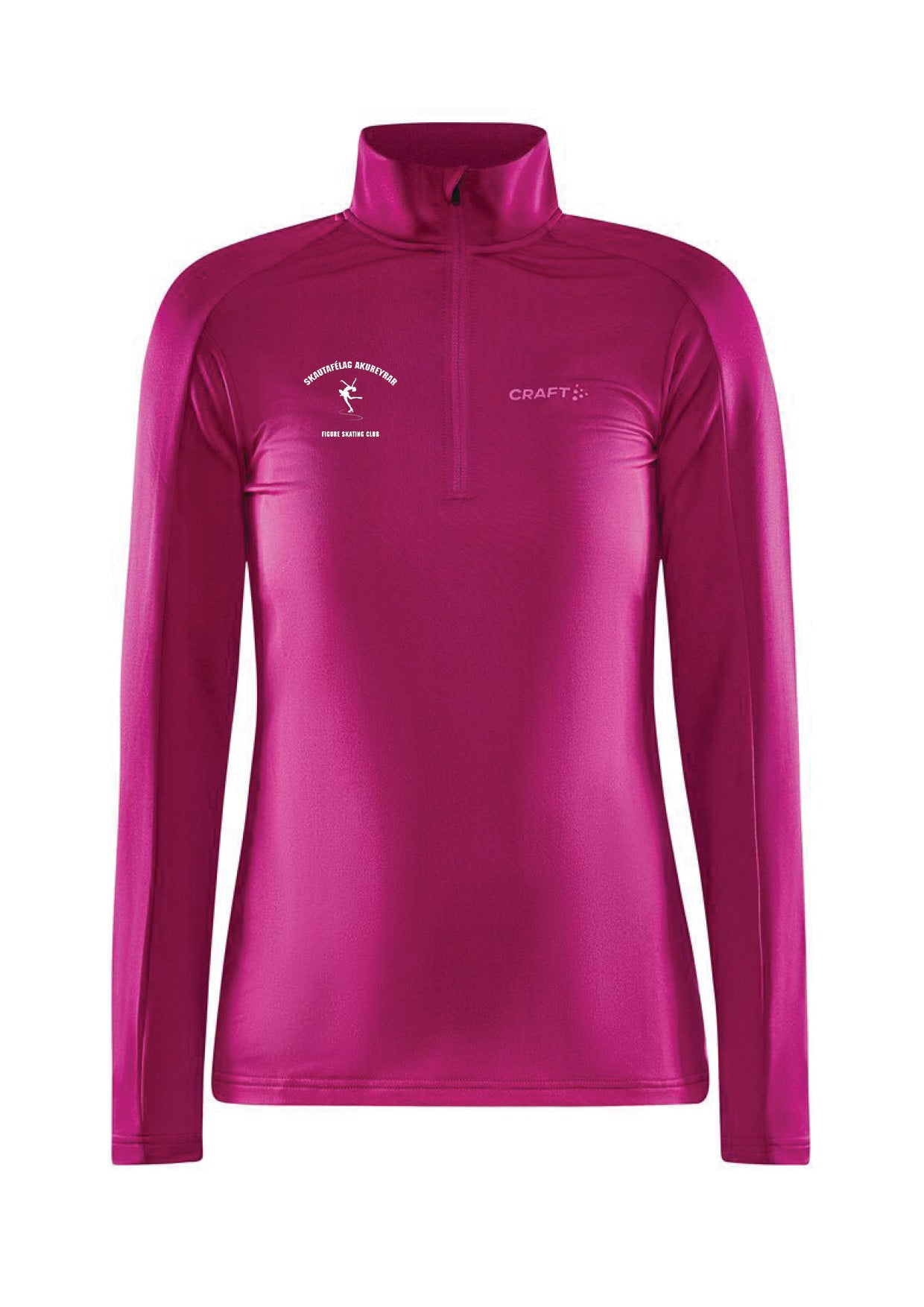 SA - Core Gain hálfrennd peysa (hlý) - bleik - dömustærðir