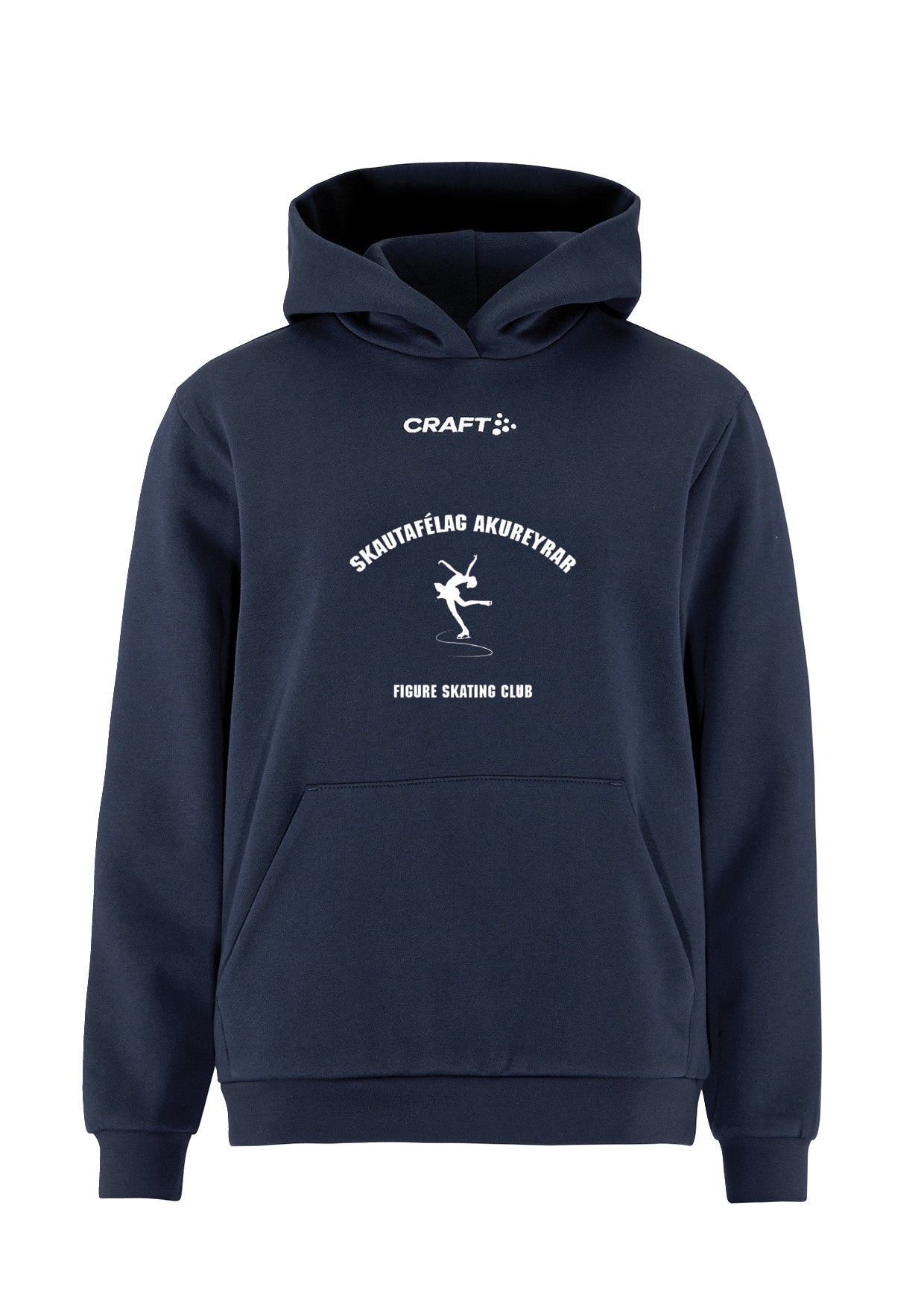 SA - Hettupeysa með stóru merki - dökkblá - allar stærðir