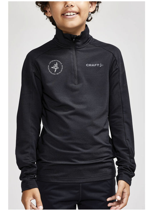 SR - Core Gain hálfrennd peysa (hlý) - svört- allar stærðir