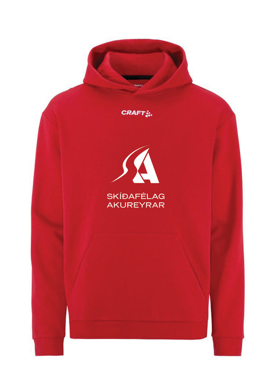 SKÍÐAFÉLAG AKUREYRAR - Hettupeysa 2.0 með stóru merki - allar stærðir