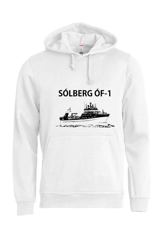 SÓLBERG ÓF-1 - Hettupeysa - hvít - allar stærðir