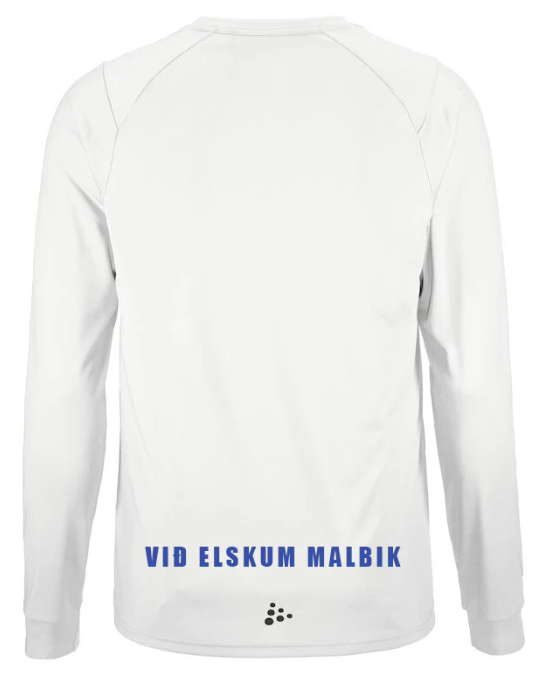 AFMÆLISÚTGÁFA - Síðerma bolur - hvítur - allar stærðir