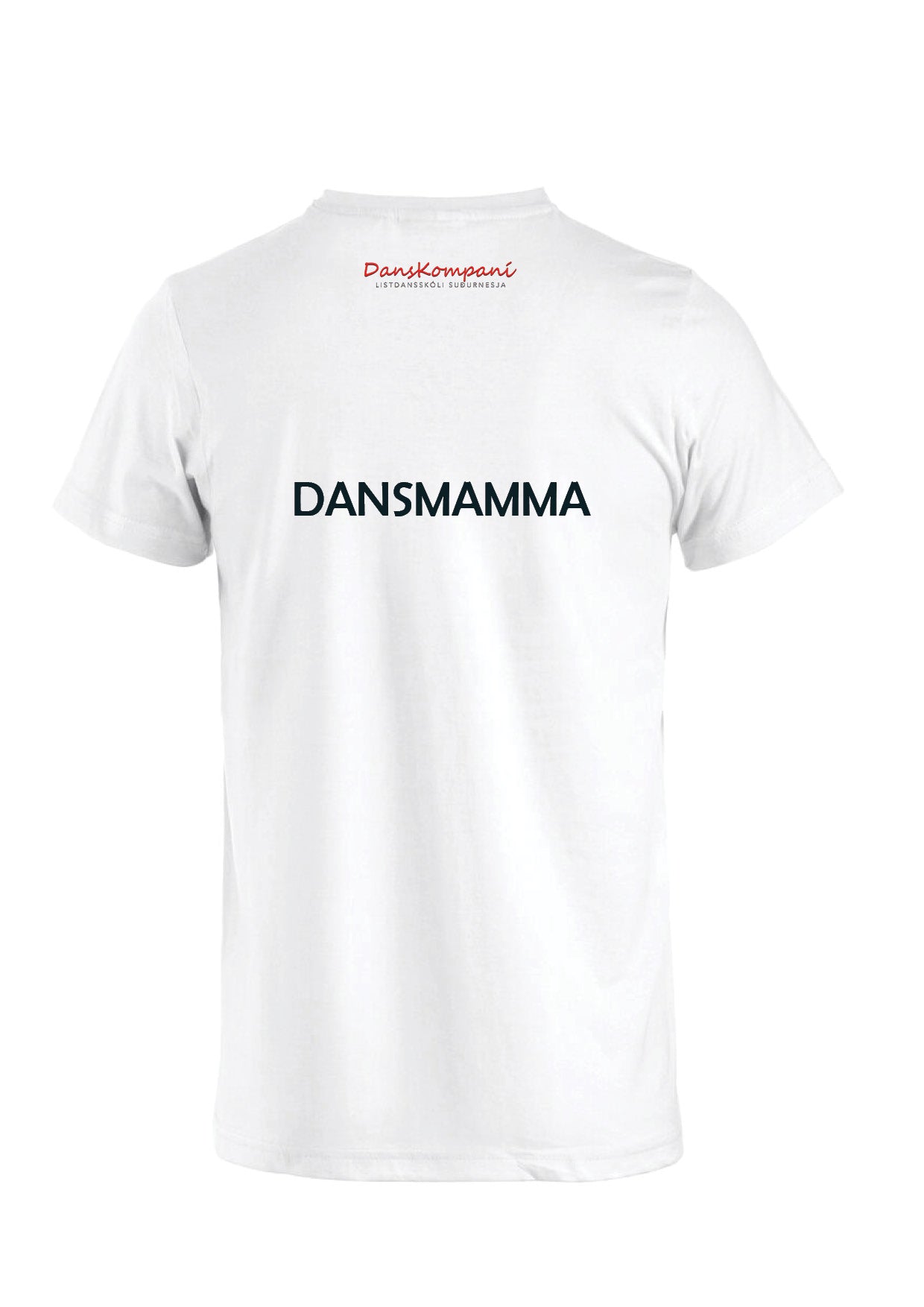 TEAM DANSKOMPANÍ - V-neck bolur - DANSMAMMA - HVÍTUR - fullorðinsstærðir