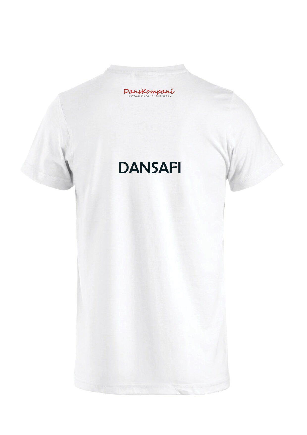 TEAM DANSKOMPANÍ - Bómullarbolur - DANSAFI - HVÍTUR - allar stærðir