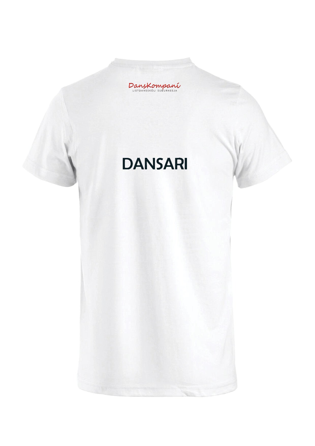 TEAM DANSKOMPANÍ - V-neck bolur - DANSARI - HVÍTUR - fullorðinsstærðir