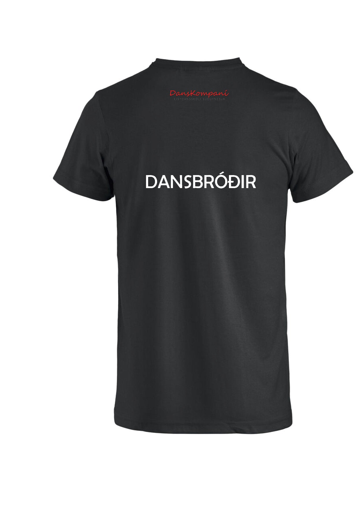 TEAM DANSKOMPANÍ - V-neck bolur - DANSBRÓÐIR - SVARTUR - fullorðinsstærðir