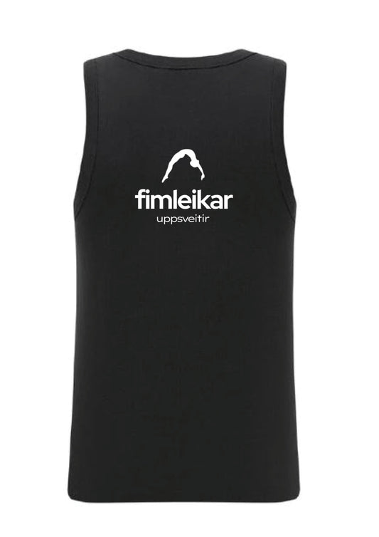 FIM UPPSVEITIR - Hlýrabolur - svartur - stærðir frá 90/100